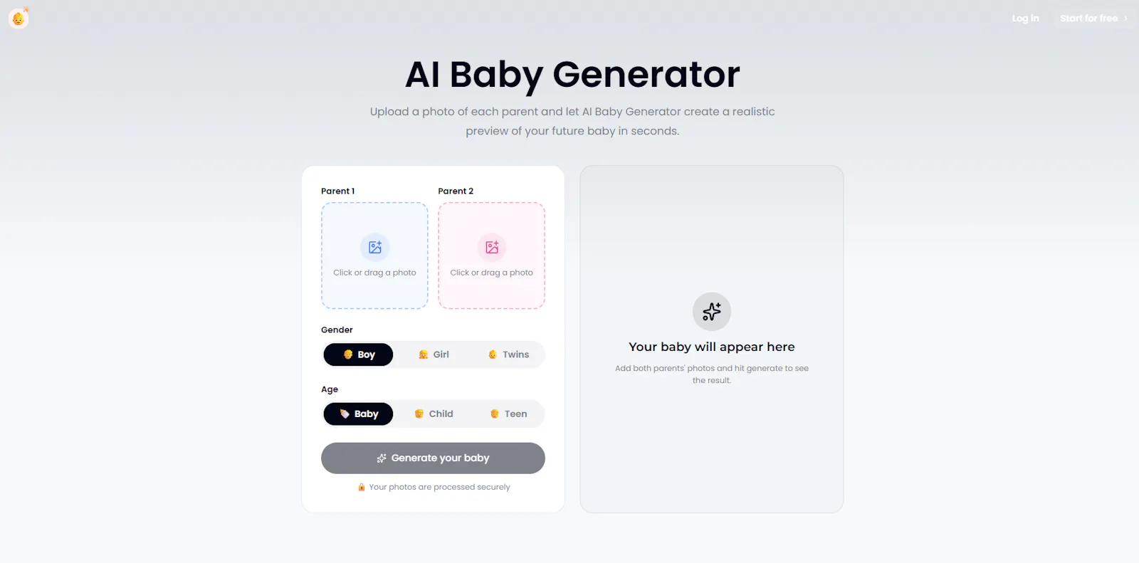AI Baby Generator screenshot 1