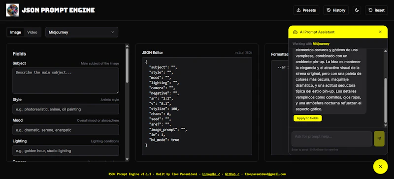 JSON Prompt Engine screenshot 8