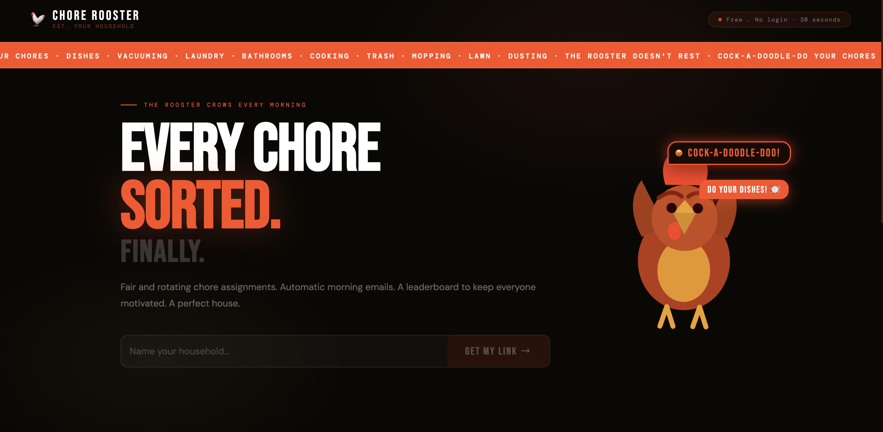 Chore Rooster