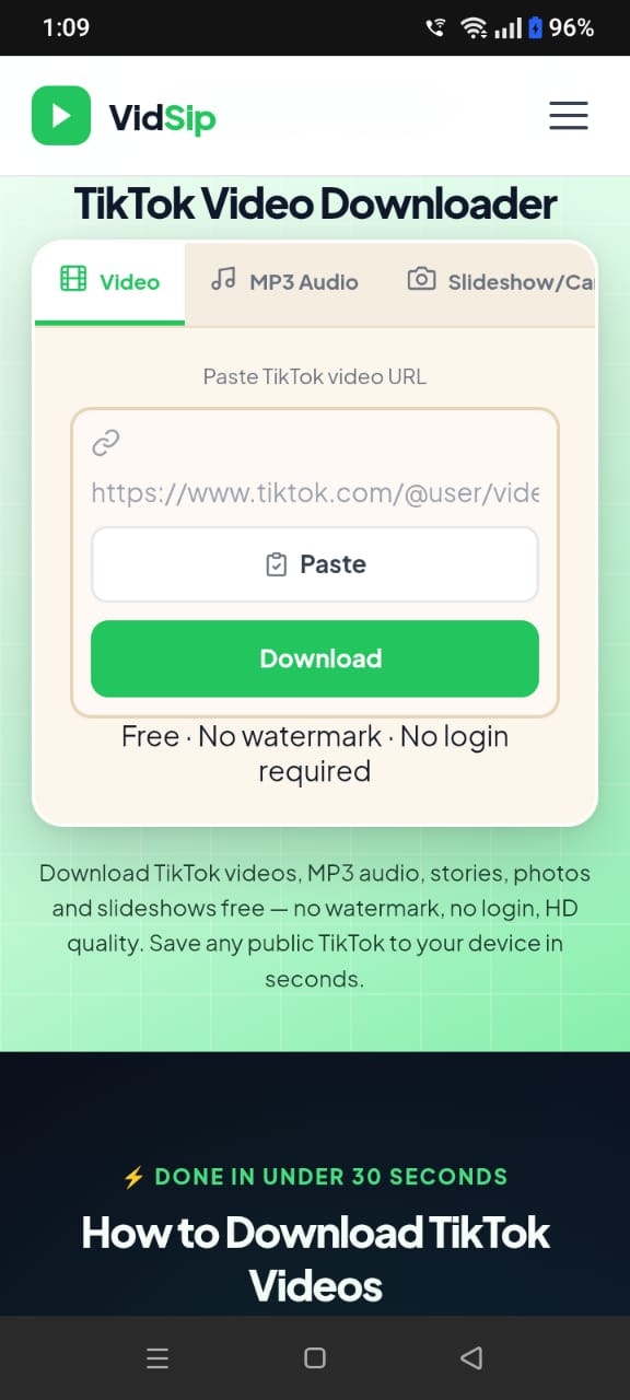 VidSip — Download Any Social Media Video gallery image