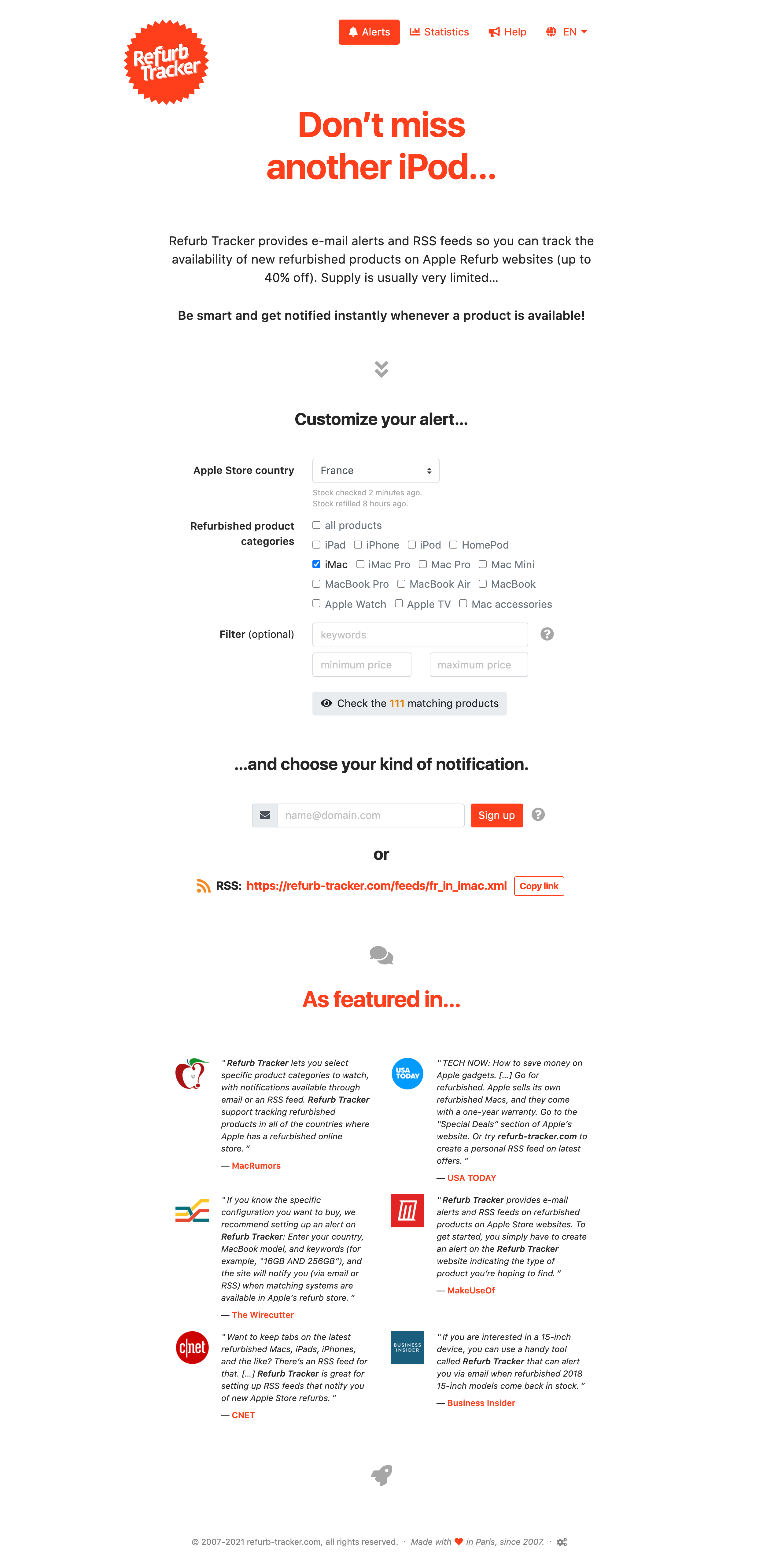 Refurb Tracker gallery image