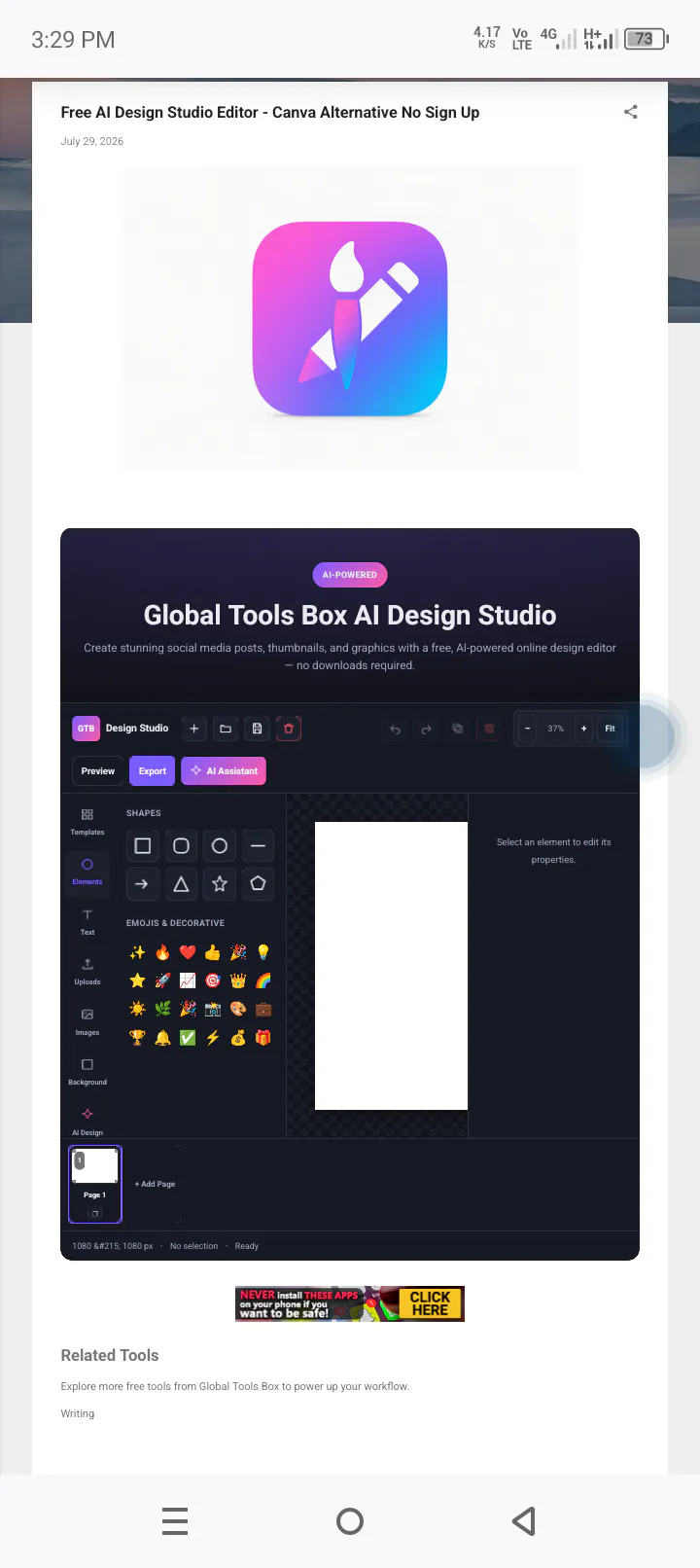 Canva Alternative AI Design Studio gallery image