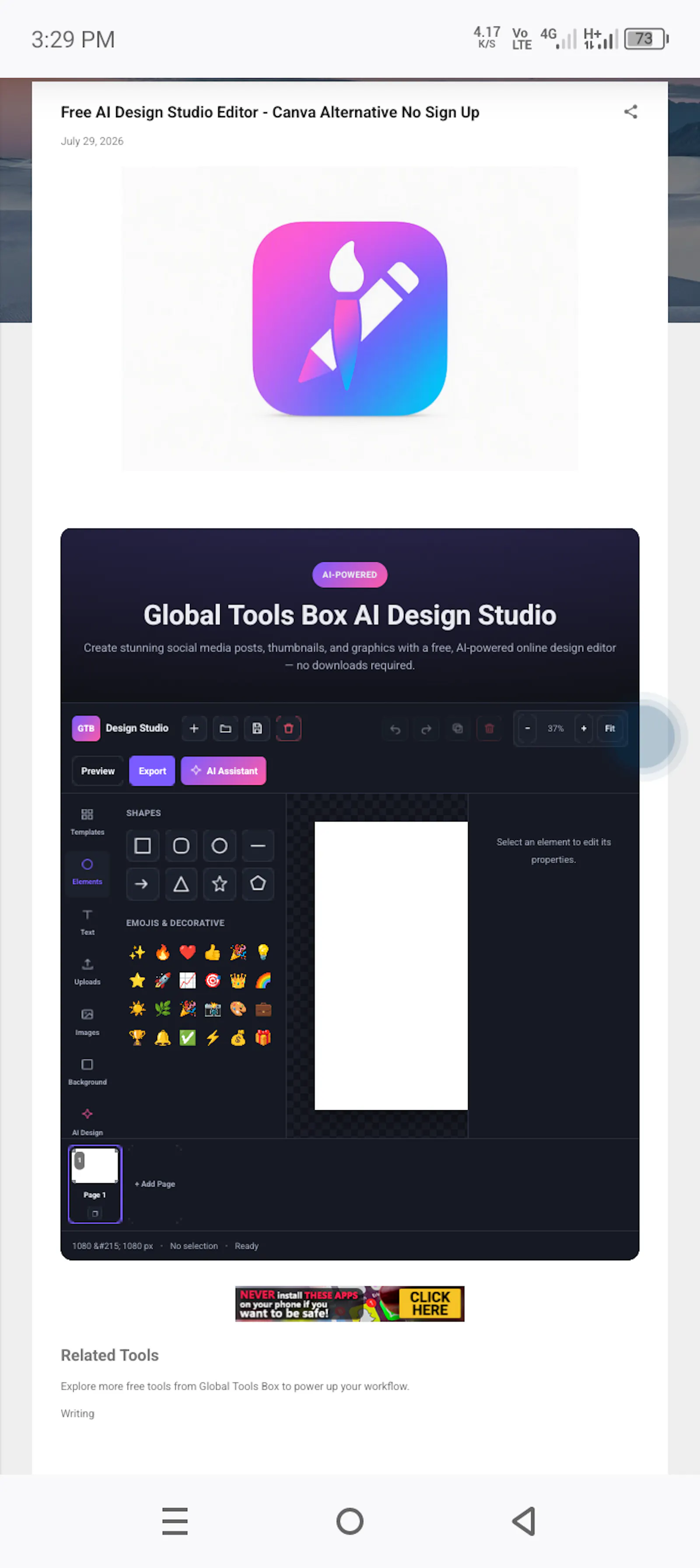 Canva Alternative AI Design Studio screenshot 4