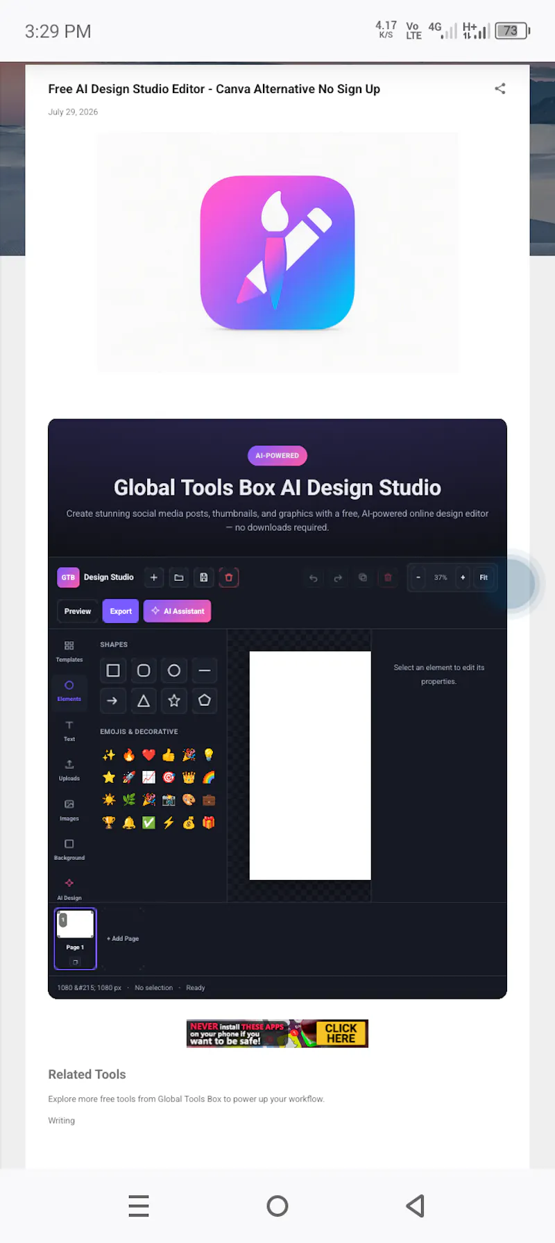 Canva Alternative AI Design Studio screenshot 4