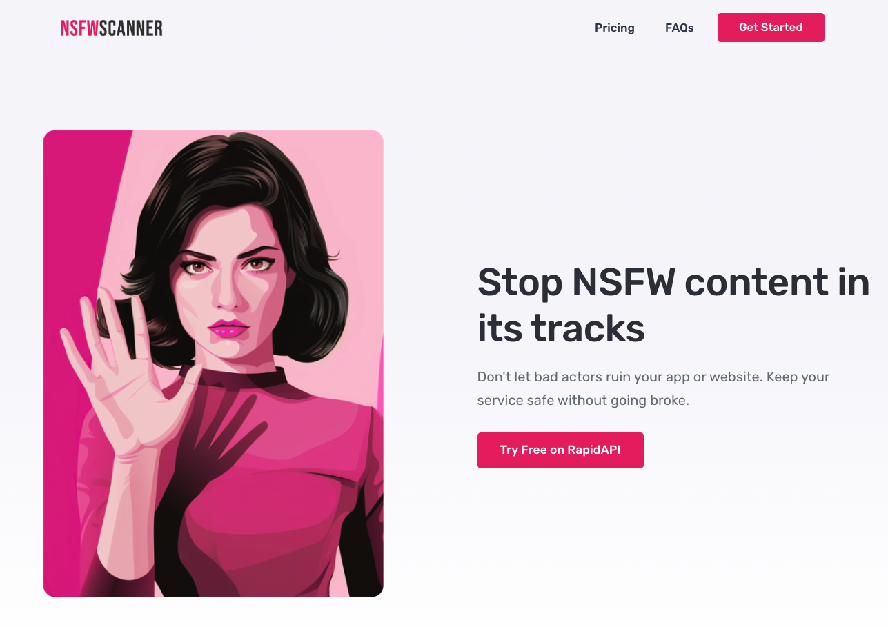NSFW 스캐너 이미지 조정 API - NSFW 이미지를 감지하는 저렴한 이미지 중재 API 미디어 1