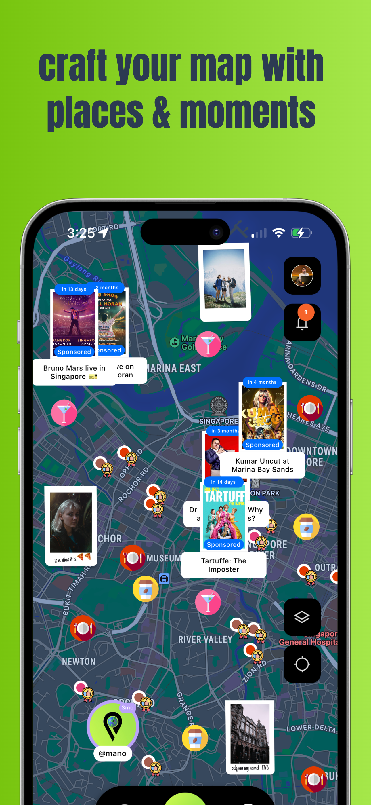 startuptile Mano-Craft your world with your favourite places & moments