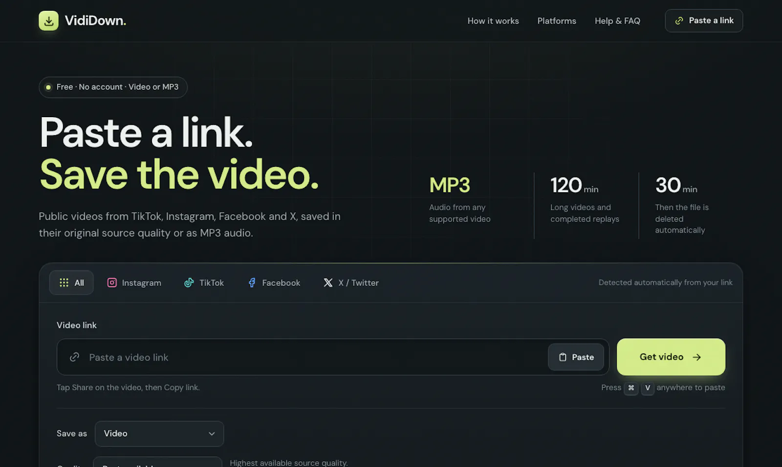 VidiDown screenshot 2
