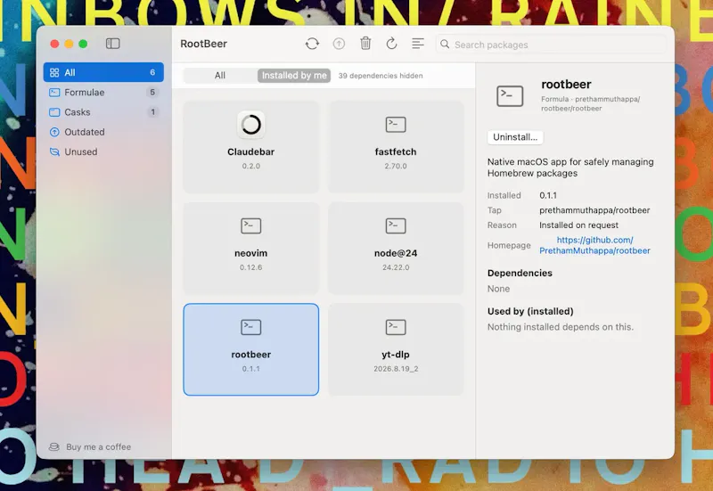rootbeer screenshot 2