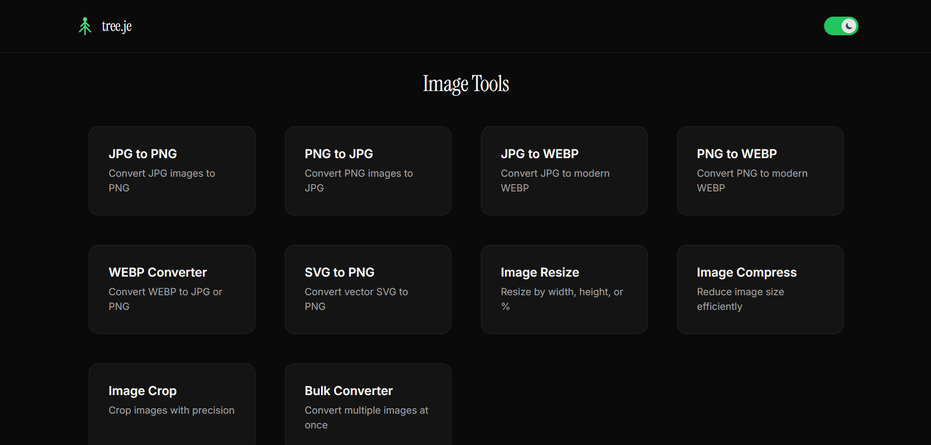 tree.je- Simple, private file conversion gallery image