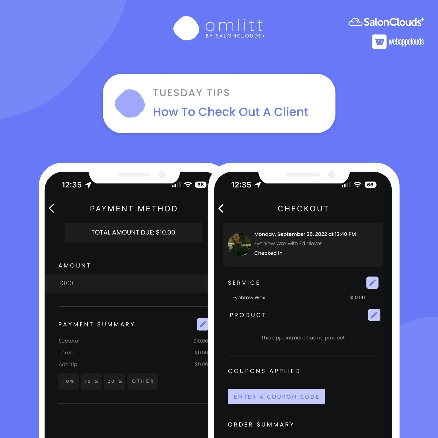 Booking app for independent stylists