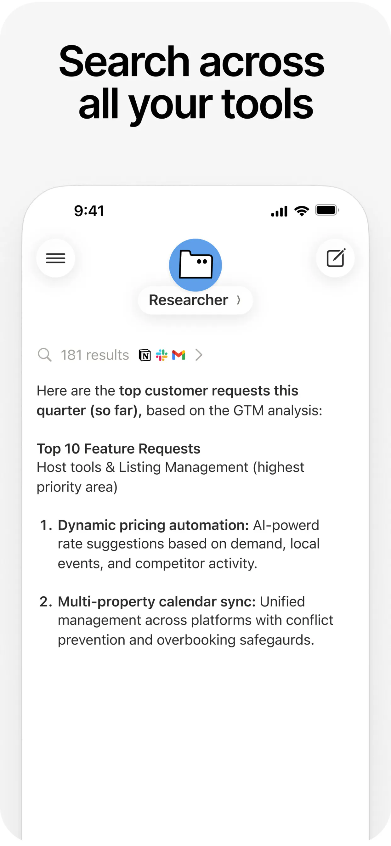 Notion Agents iOS app gallery image