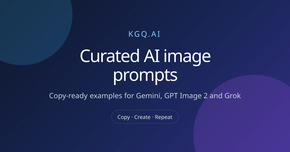 KGQ.AI — Curated AI Image Prompts gallery image