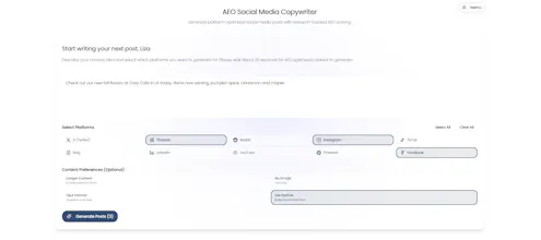 AEO Social Media Copywriter gallery image
