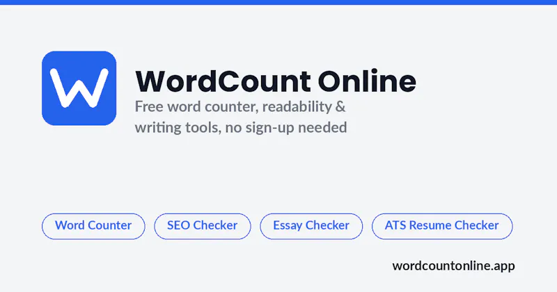 WordCountOnline screenshot 1