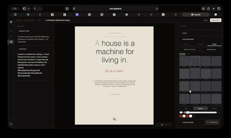 Vignelli screenshot 2