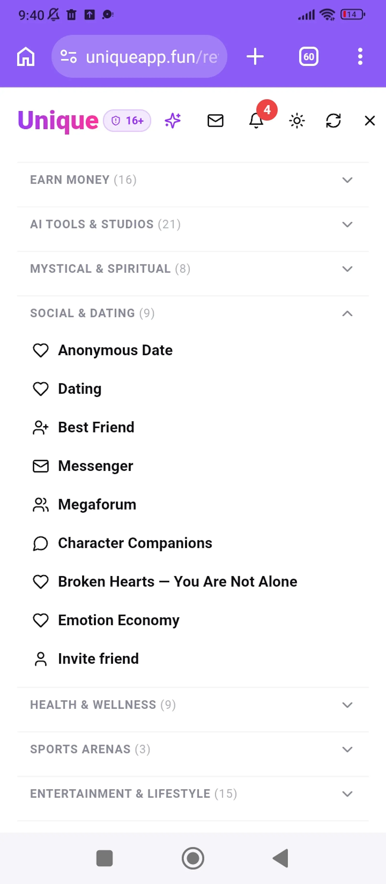 Unique - all in one app screenshot 3