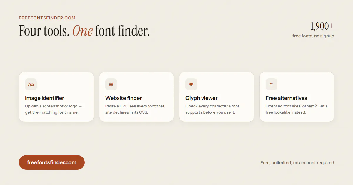 Free Font Finder gallery image