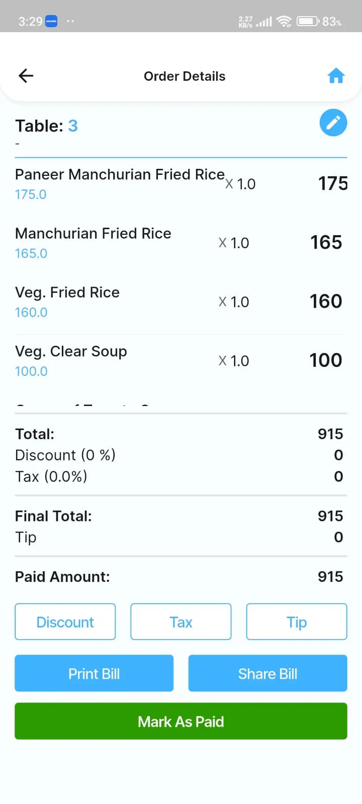 ManyBill.com (Menu2Bill.com) 截图 1