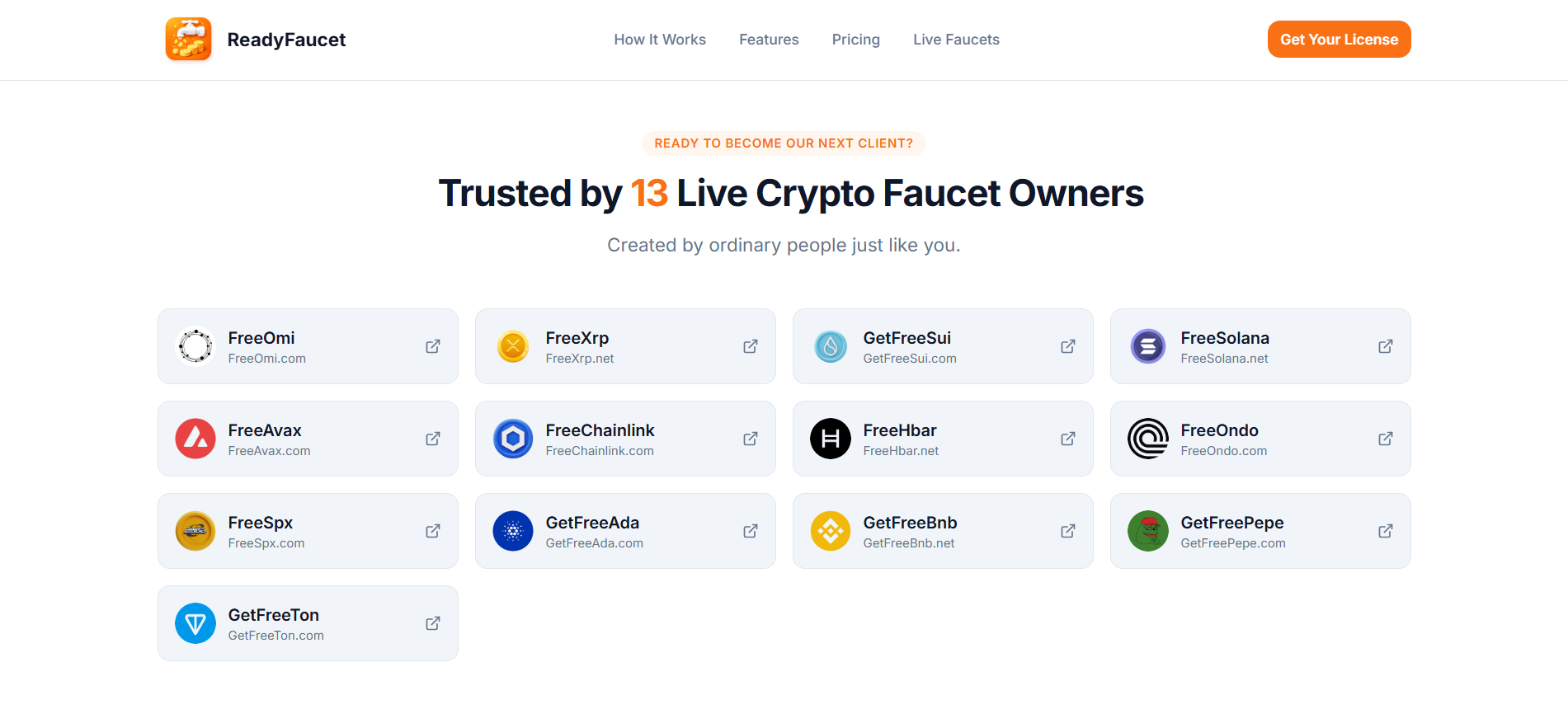 ReadyFaucet - Screenshot 4 showing product features and functionality