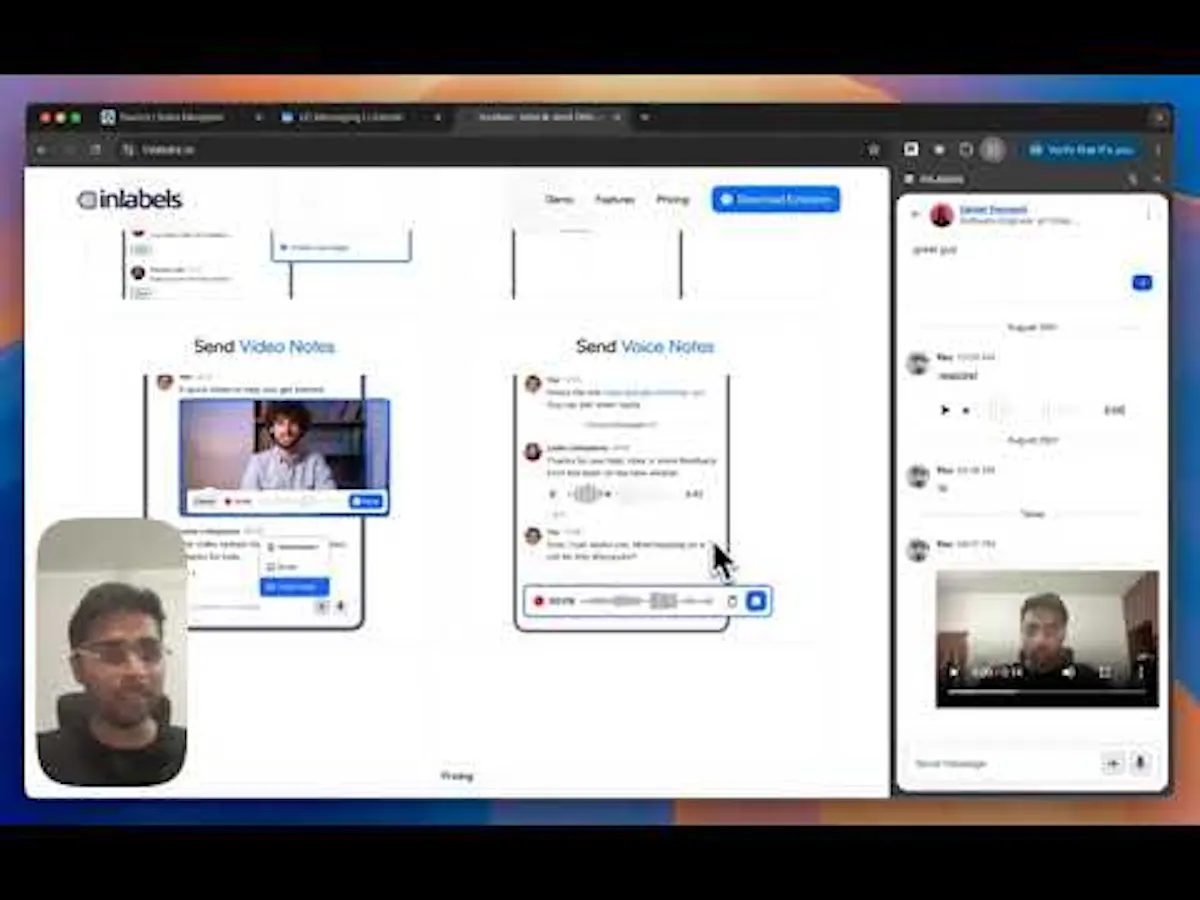 Send Video Notes on LinkedIn