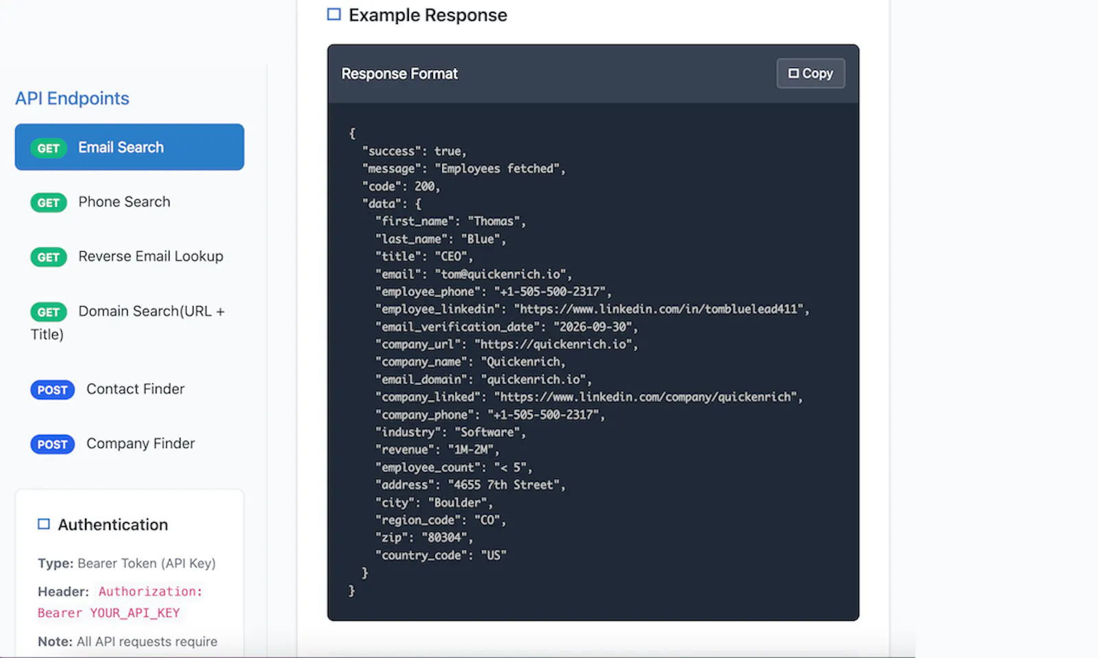 QuickEnrich screenshot 3