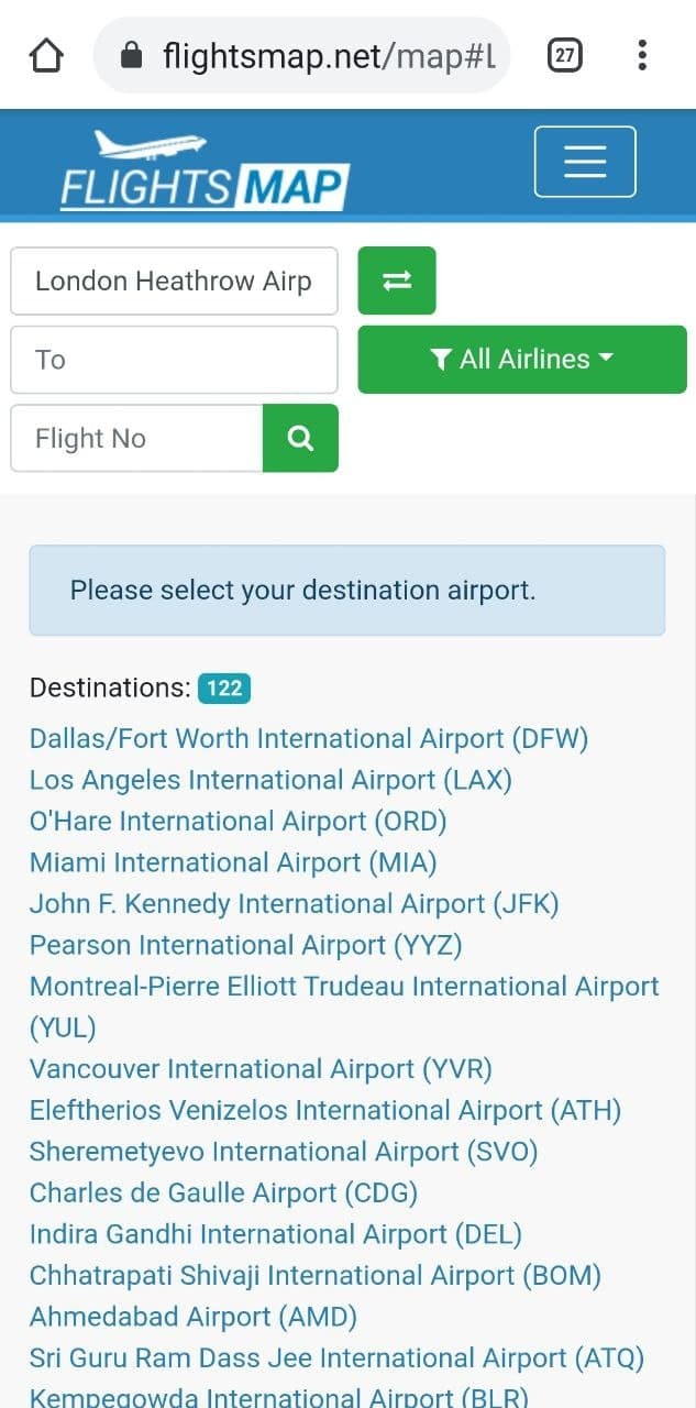 Flights Map gallery image