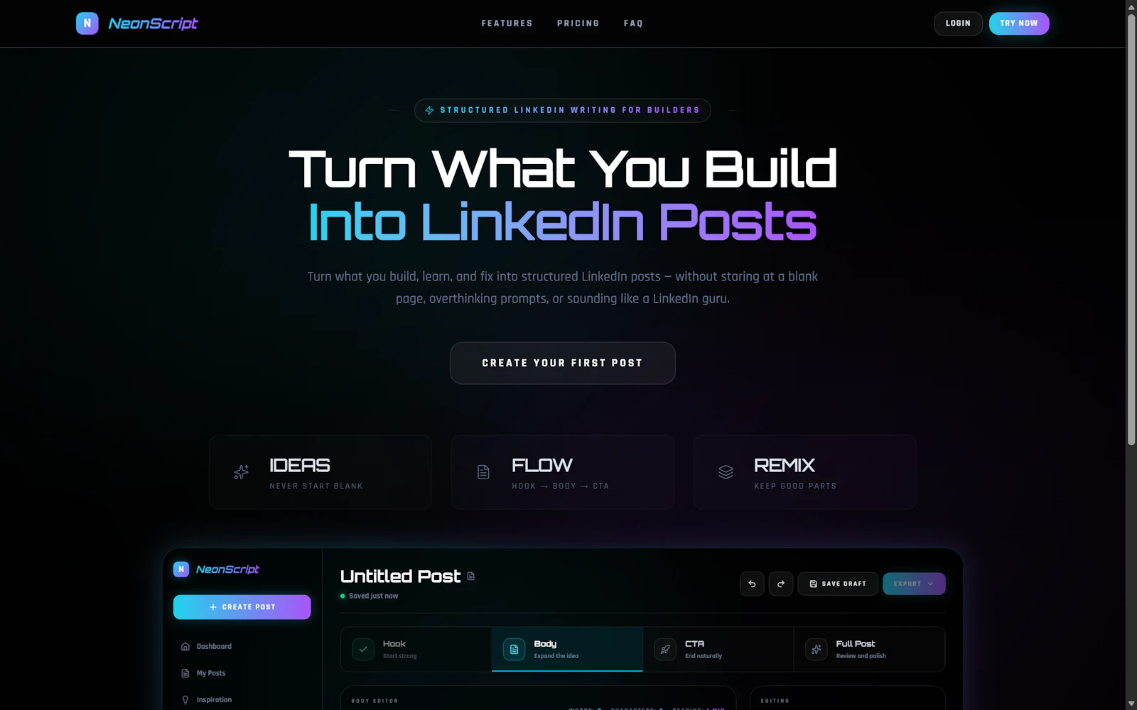 NeonScript screenshot 1
