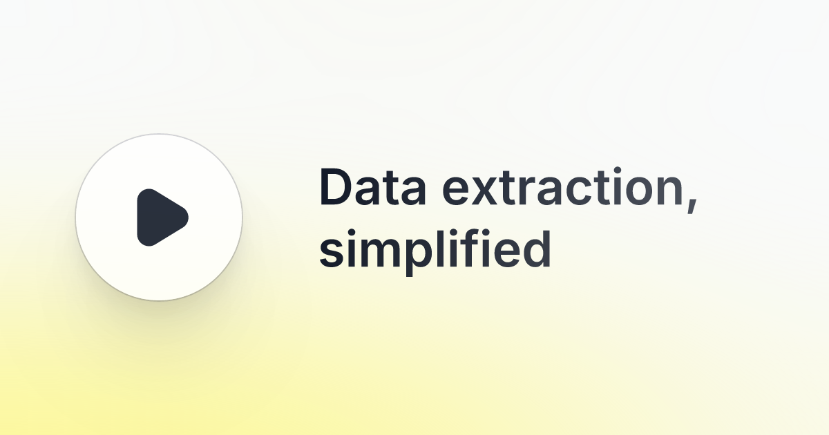 Koncile Data Extraction – 01