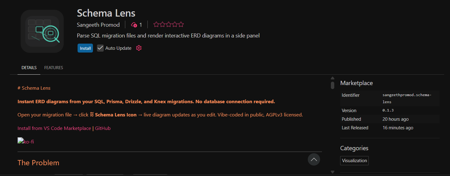 Schema Lens - Instant ERD in VS Code gallery image