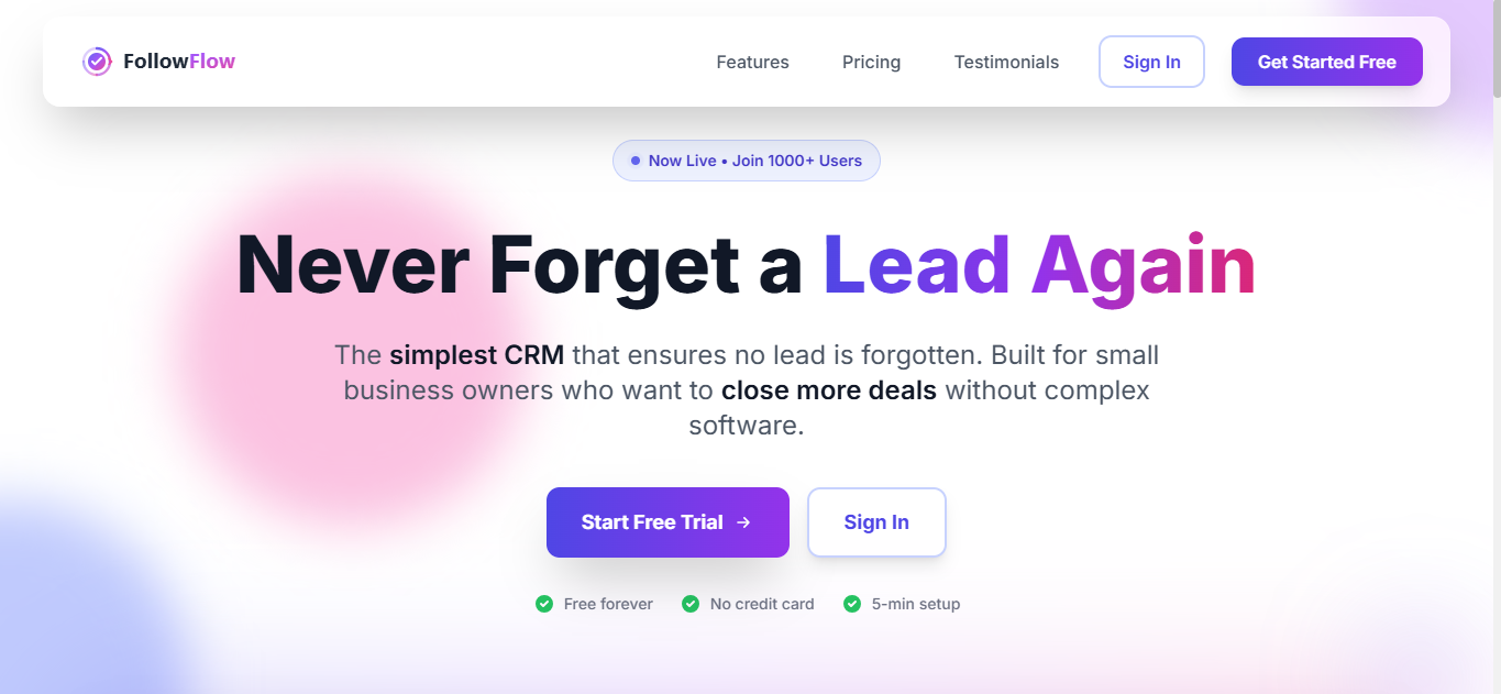 FollowFlow - Main product screenshot demonstrating key features and user interface