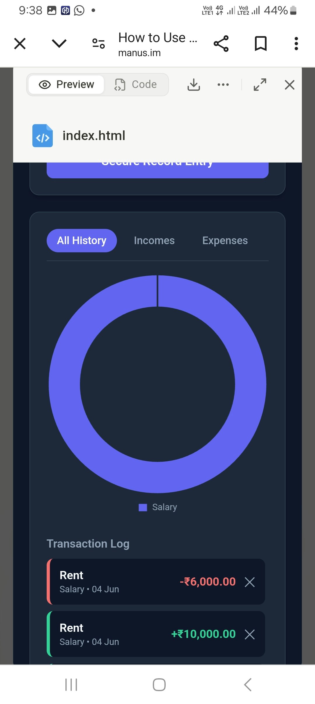 Finance tracker for sale in  1$ gallery image