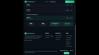 SaaS Estimator gallery image