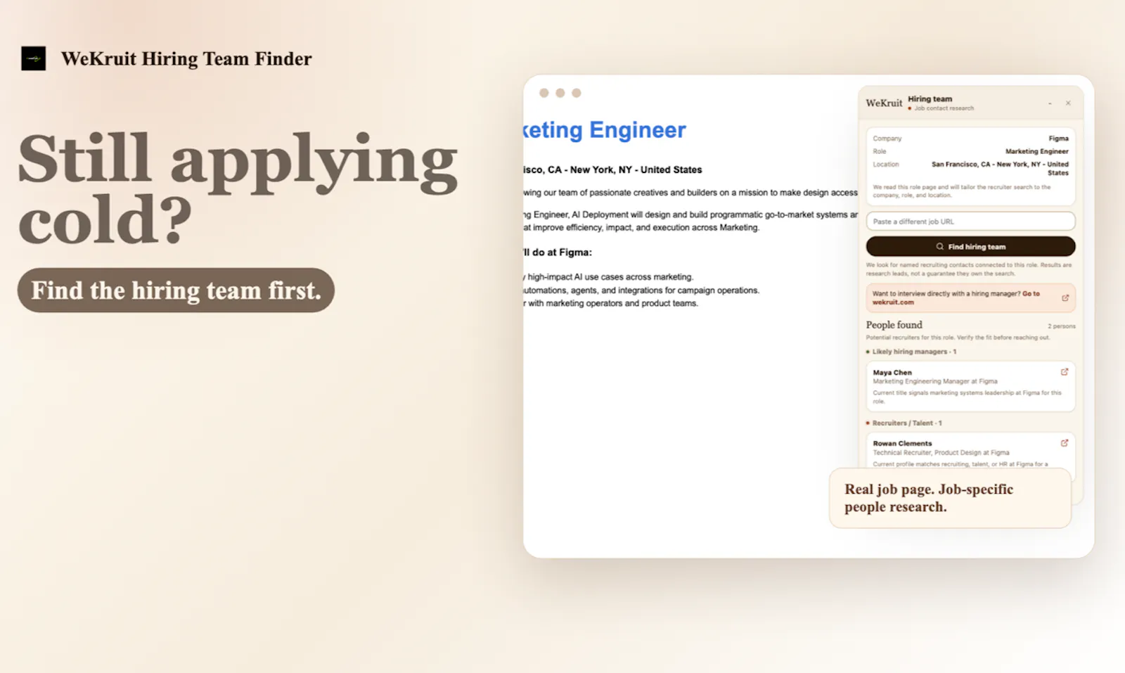 WeKruit Hiring Team Finder screenshot 1