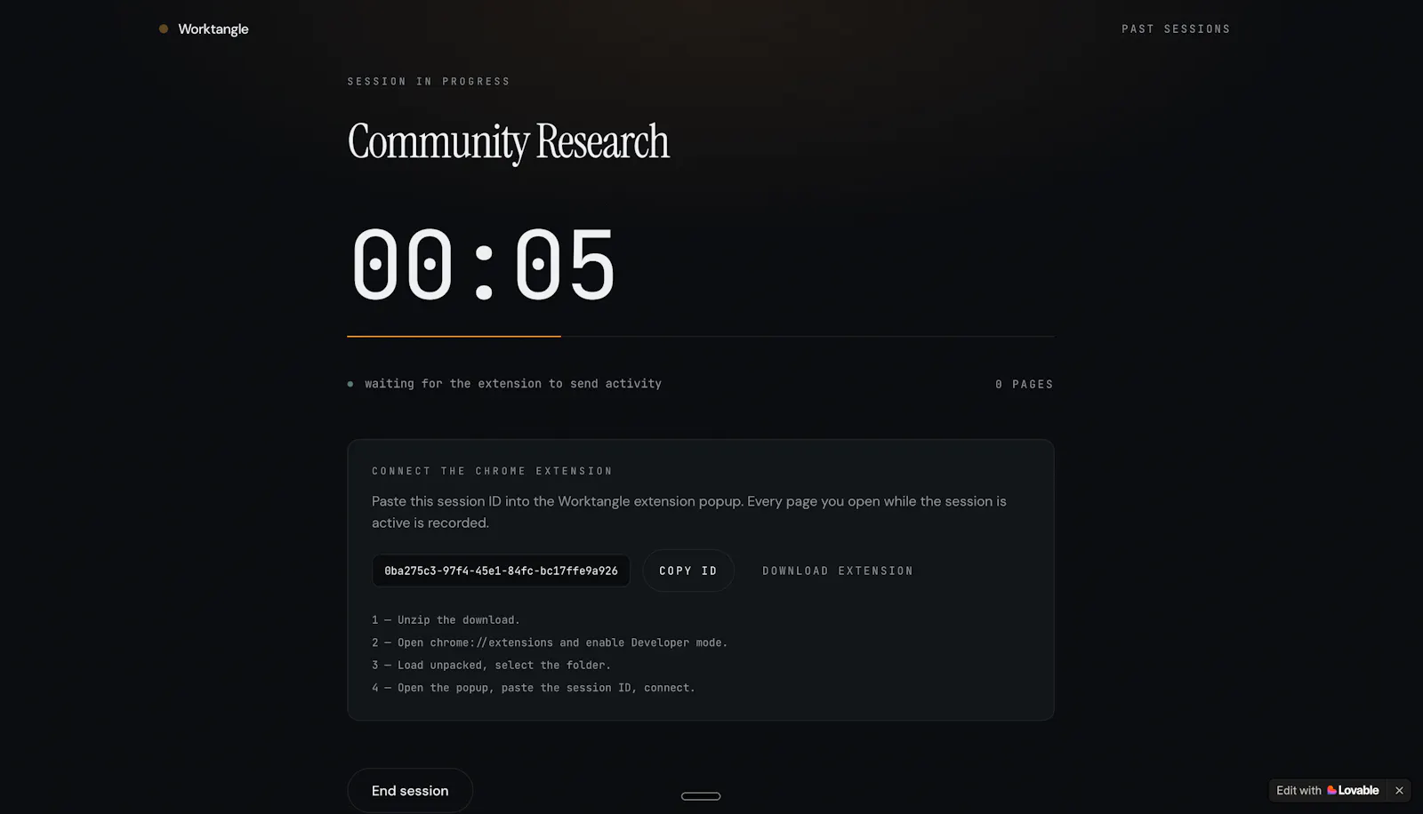 Worktangle screenshot 2