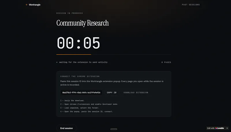 Worktangle screenshot 2