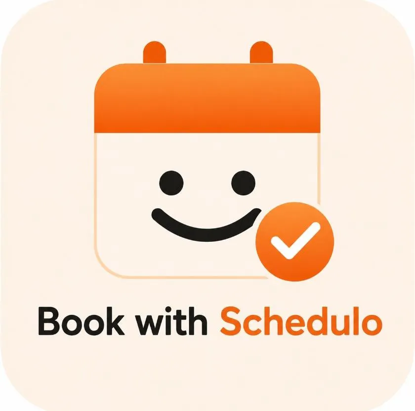 Book with Schedulo logo