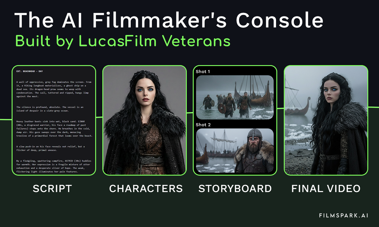 FilmSpark - Main product screenshot demonstrating key features and user interface