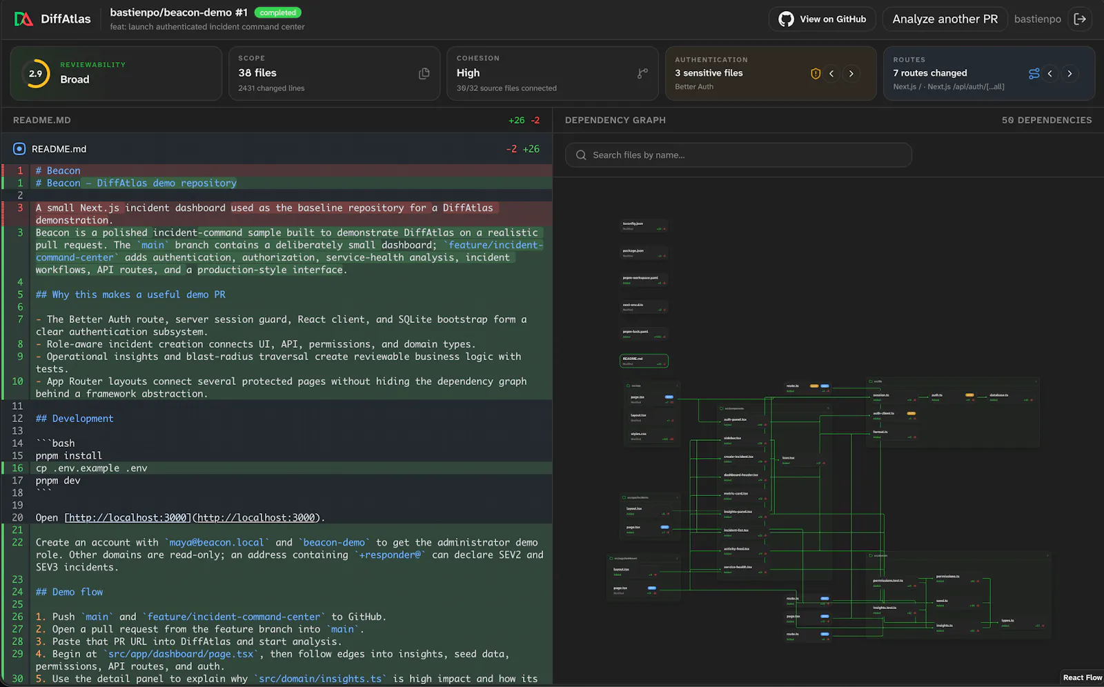DiffAtlas screenshot 2