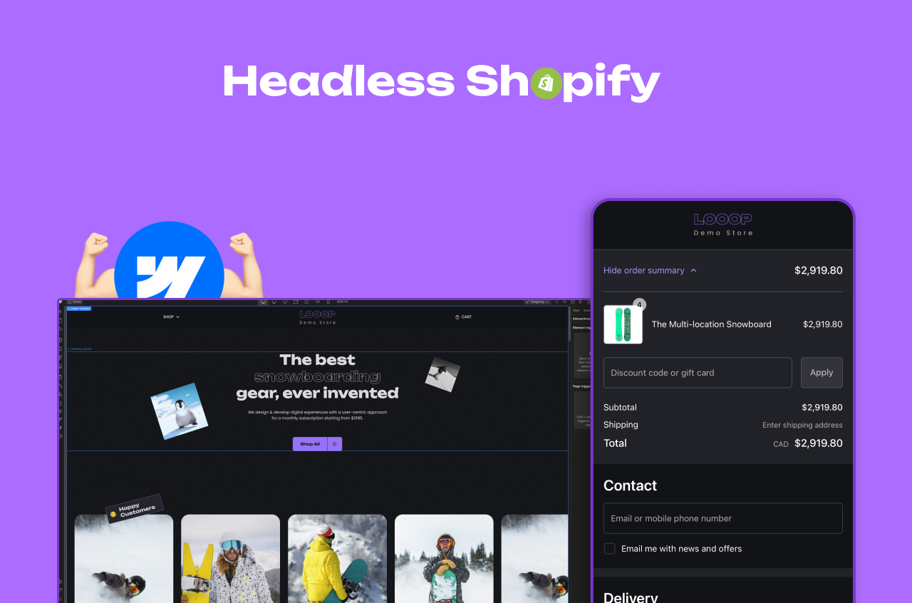 Looop - Shopify x Webflow media 2