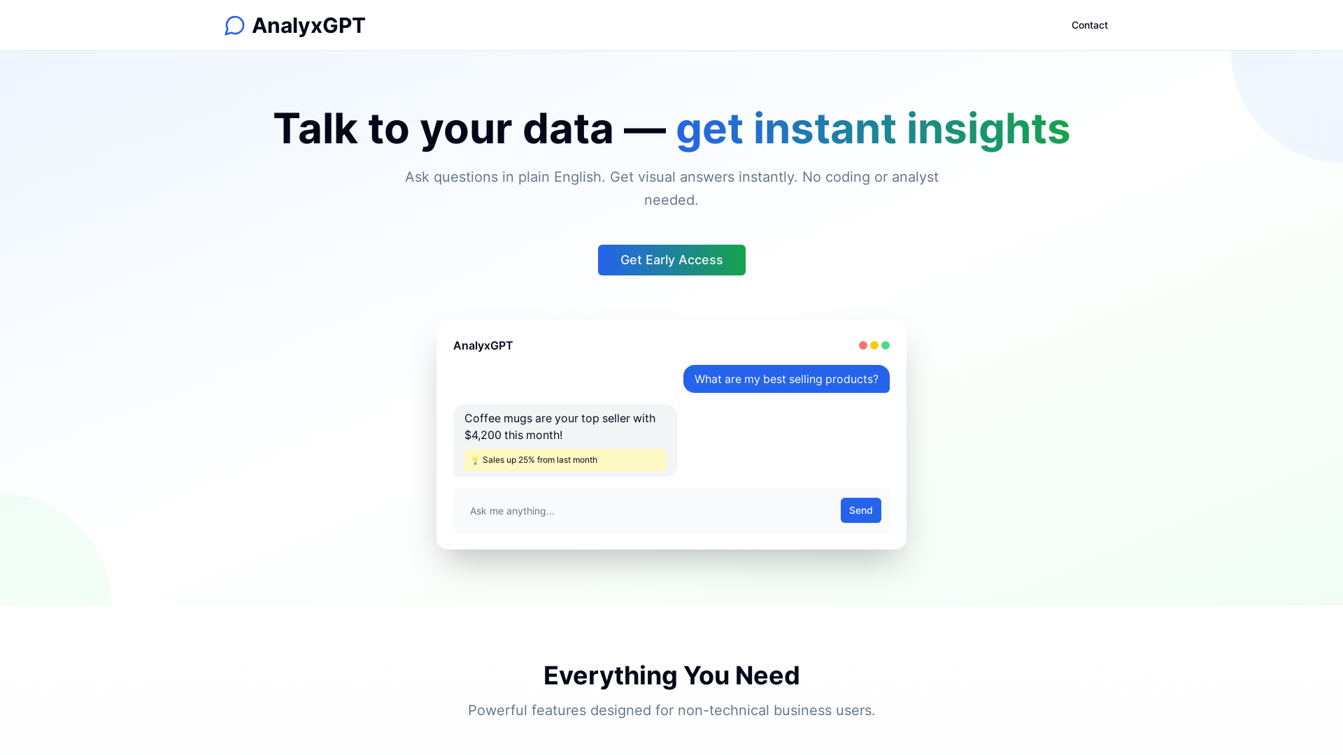 AnalyxGPT – Chat with Your Business Data gallery image