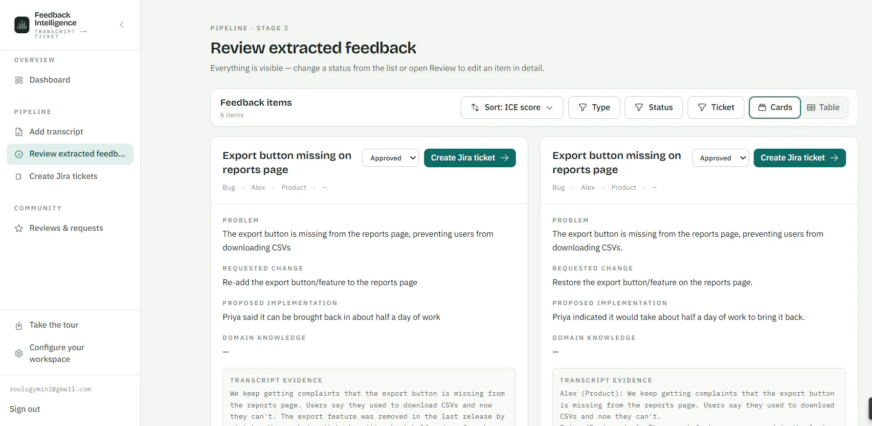 Feedback Intelligence Jira Automation gallery image