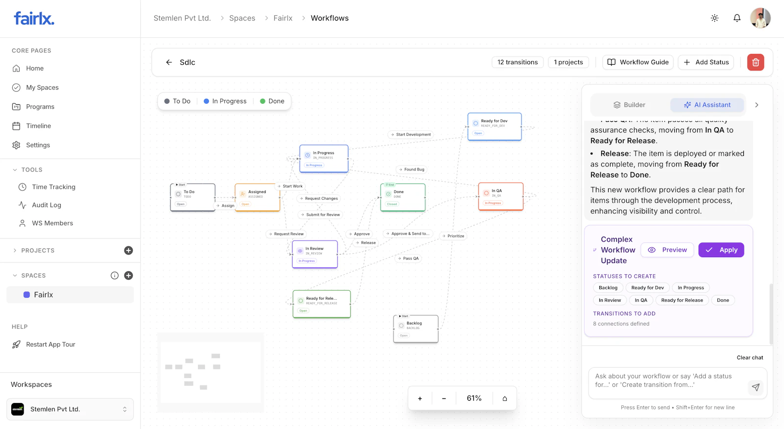 Fairlx • Open Source AI-Powered PM Tool screenshot 2