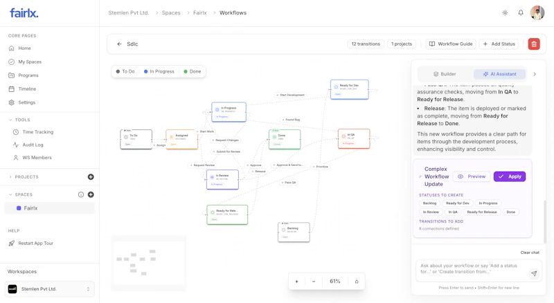 Fairlx • Open Source AI-Powered PM Tool screenshot 2