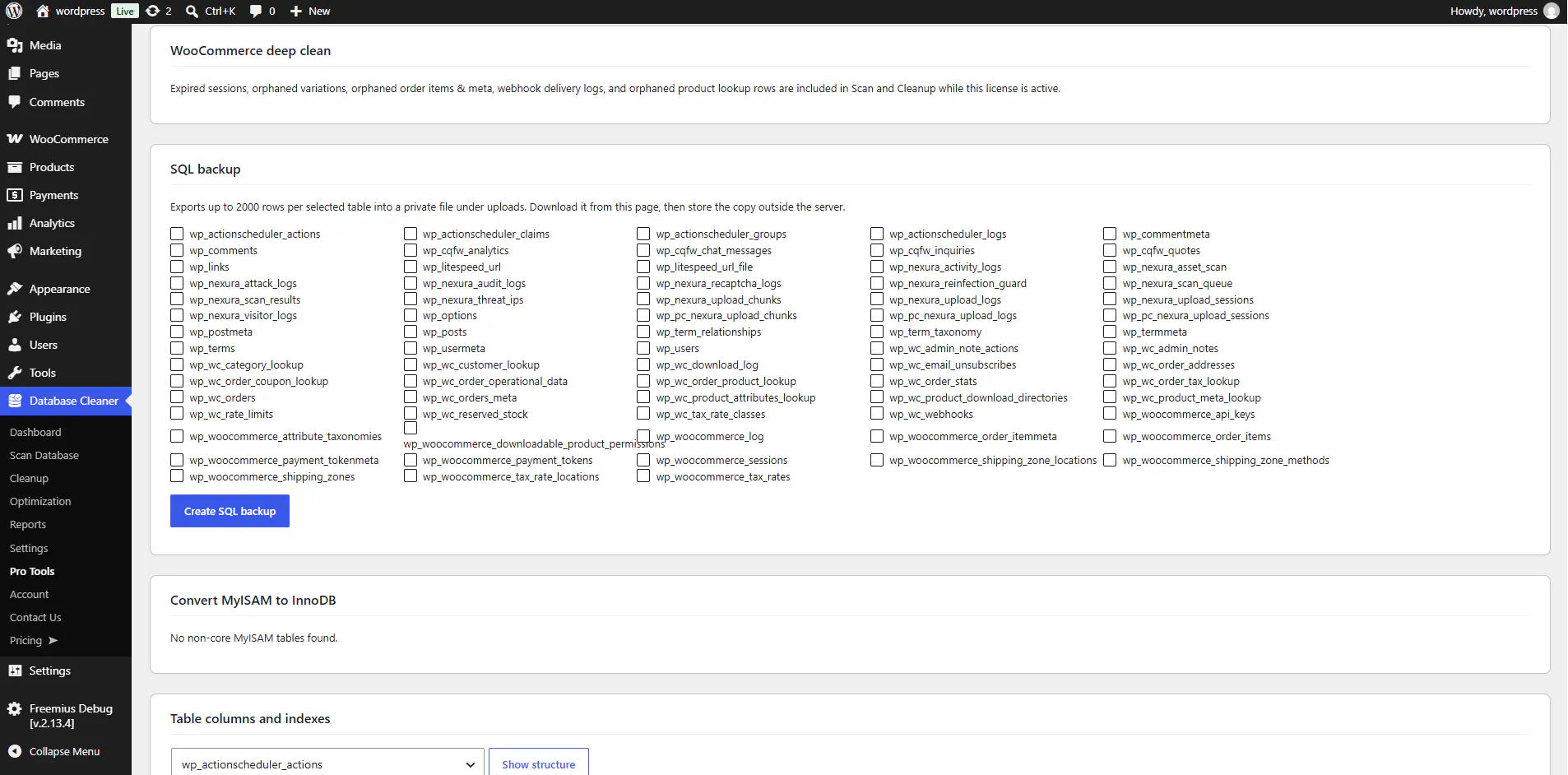 Nexura Database Cleaner & Optimizer gallery image