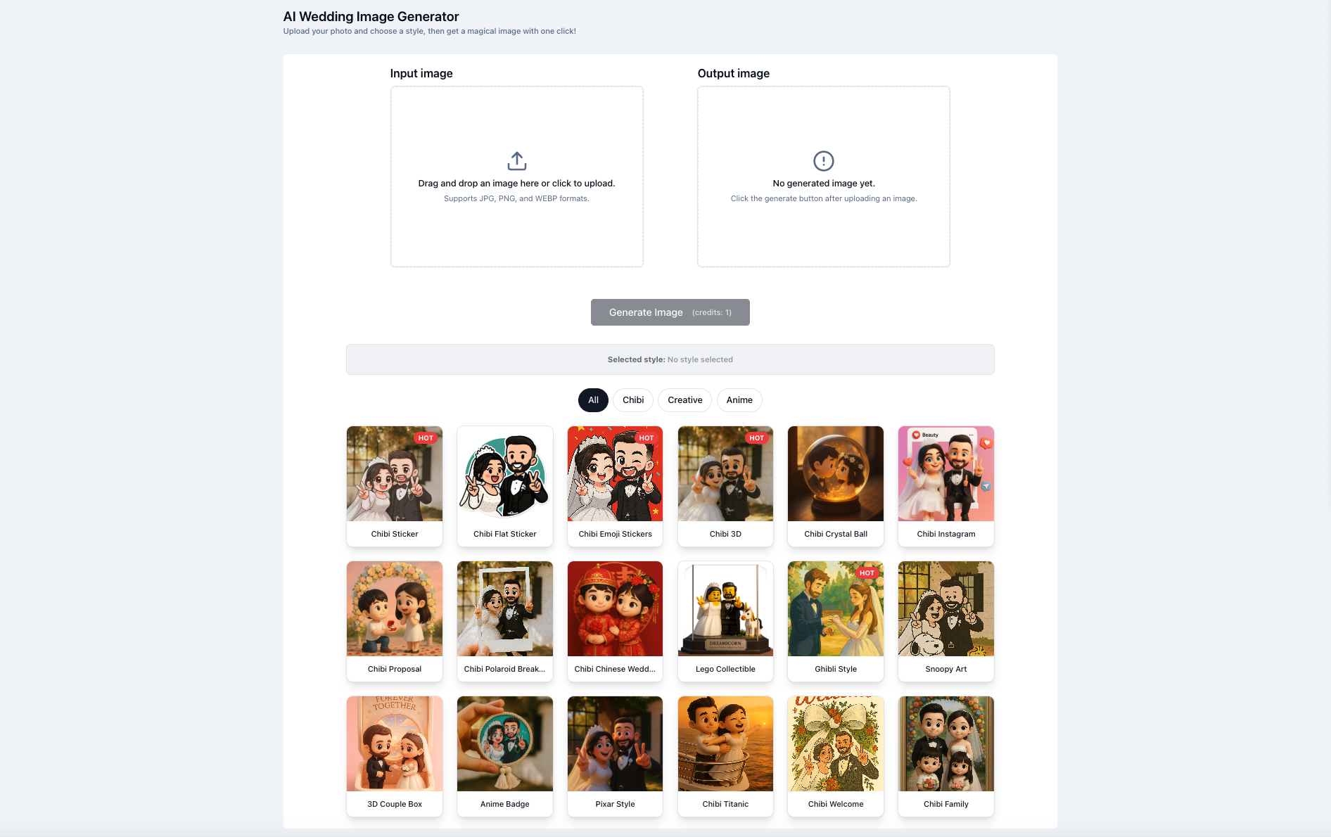 AI Wedding Photo Generator gallery image