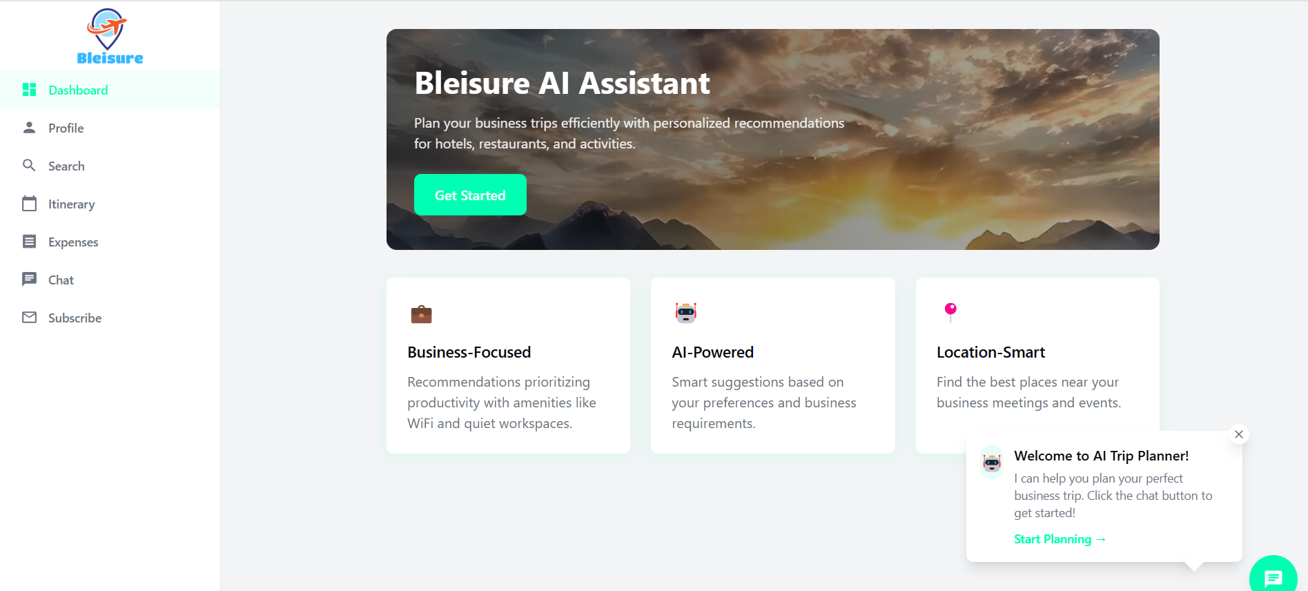 Bleisure.ai Business Traveler Assistant media 2