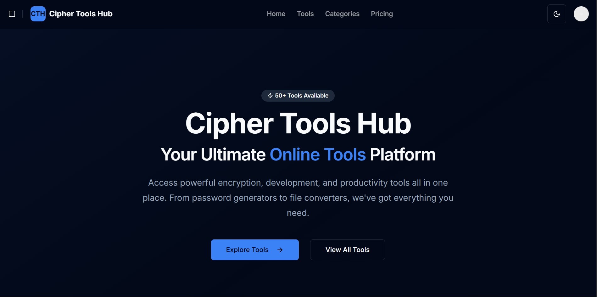 Cipher Tools Hub