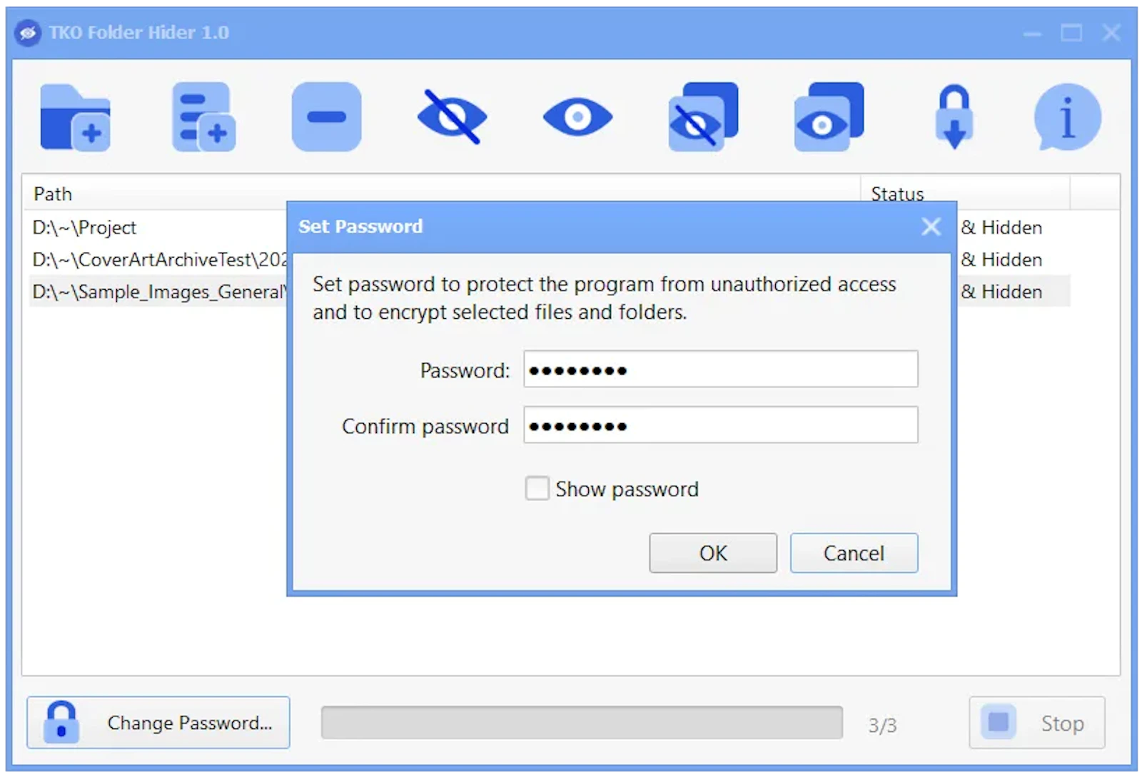 TKO Folder Hider screenshot 3