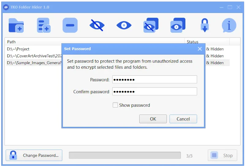 TKO Folder Hider screenshot 3