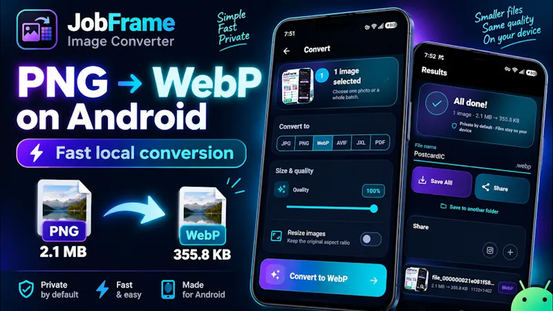JobFrame Image Converter screenshot 1 (video preview)